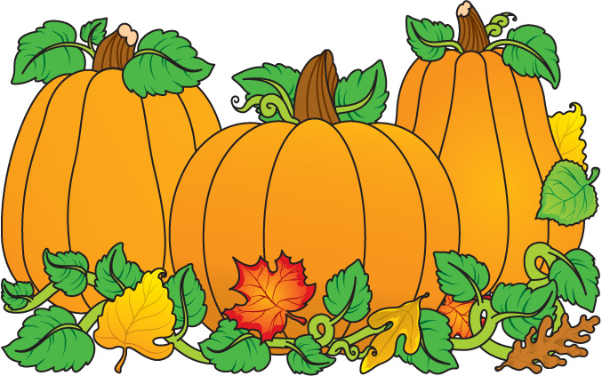 clip art free pumpkins and leaves - photo #16
